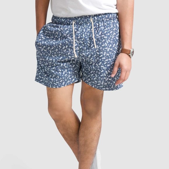 OLGYN Other - OLGYN Men’s Patterned Blue Swim Shorts